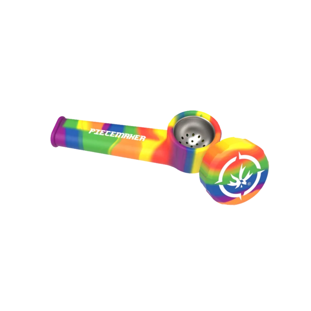 PieceMaker Karma Silicone Hand Pipe | Rainbow