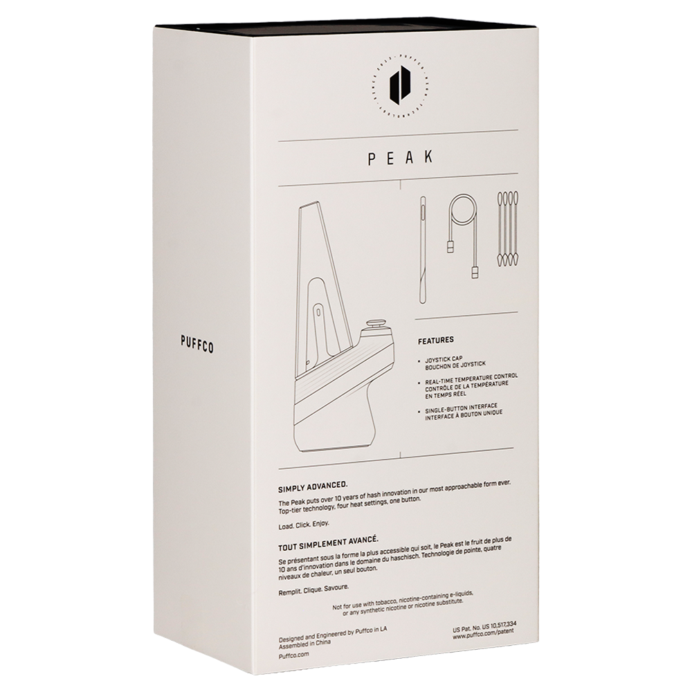 Puffco New Peak eRig | Packaging Back View