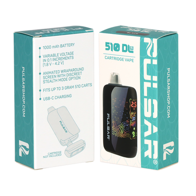 Pulsar 510 DL 6.0 Auto-Draw Vape Bar | Packaging Front & Back