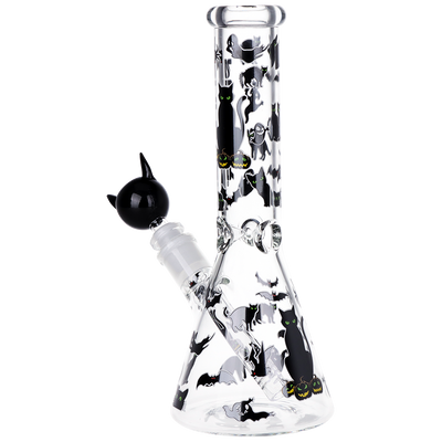 Pulsar Black Cat Beaker Bong Set | Back View