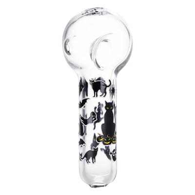 Pulsar Black Cat Beaker Bong Set | Spoon Pipe