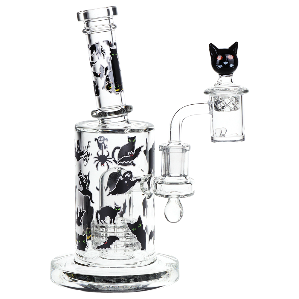 Pulsar Black Cat Dab Rig Set | Front View