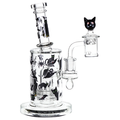 Pulsar Black Cat Dab Rig Set | Front View