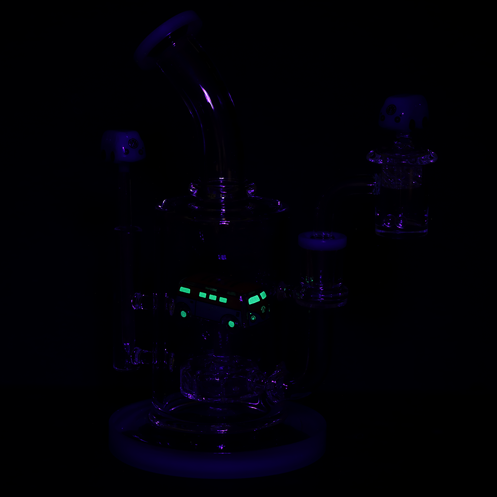 Pulsar Camper Van Dab Rig Set | Glow In The Dark Accents