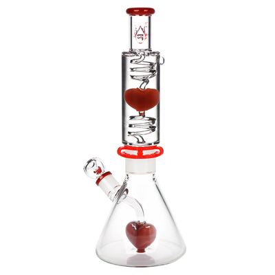 Pulsar Cold Hearted Glycerin Stacker Beaker Bong | Back View