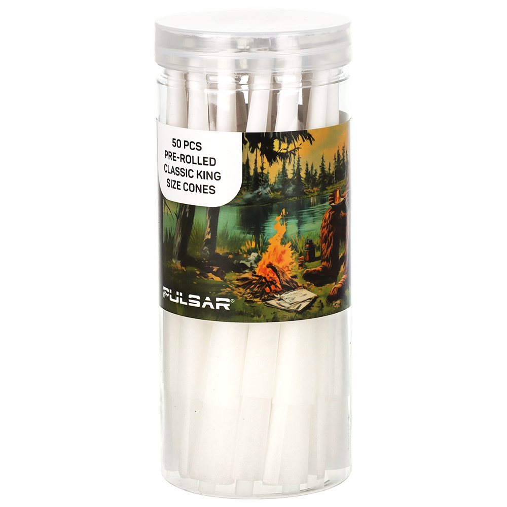 Pulsar Design Series Smoker's Kit | Bigfoot Camp | King Size Pre-Rolled Cones