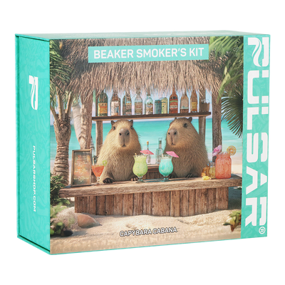 Pulsar Design Series Smoker's Kit | Capybara Cabana | Gift Box Packaging