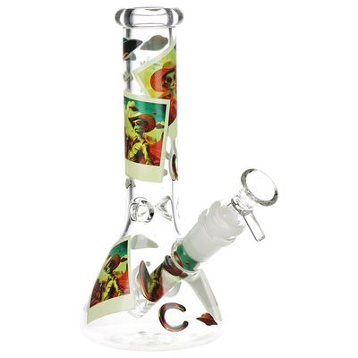 Pulsar Design Series Smoker's Kit | Cowboy Alien | Beaker Bong Front View