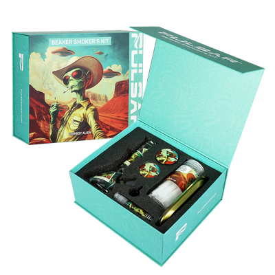 Pulsar Design Series Smoker's Kit | Cowboy Alien | Gift Box Packaging