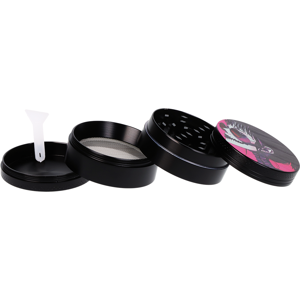 Pulsar Design Series Smoker's Kit | Sakura Skulls | 4 Piece Grinder