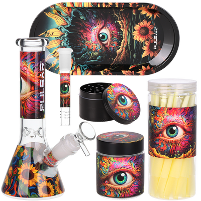 Pulsar Design Series Smoker's Kit | Sunflower Of The Mind | Kit Contents