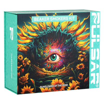 Pulsar Design Series Smoker's Kit | Sunflower Of The Mind | Gift Box Packaging