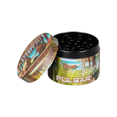 Pulsar Design Series Smoker's Travel Kit 2.0 | Capybara Cabana | 4 Piece Grinder