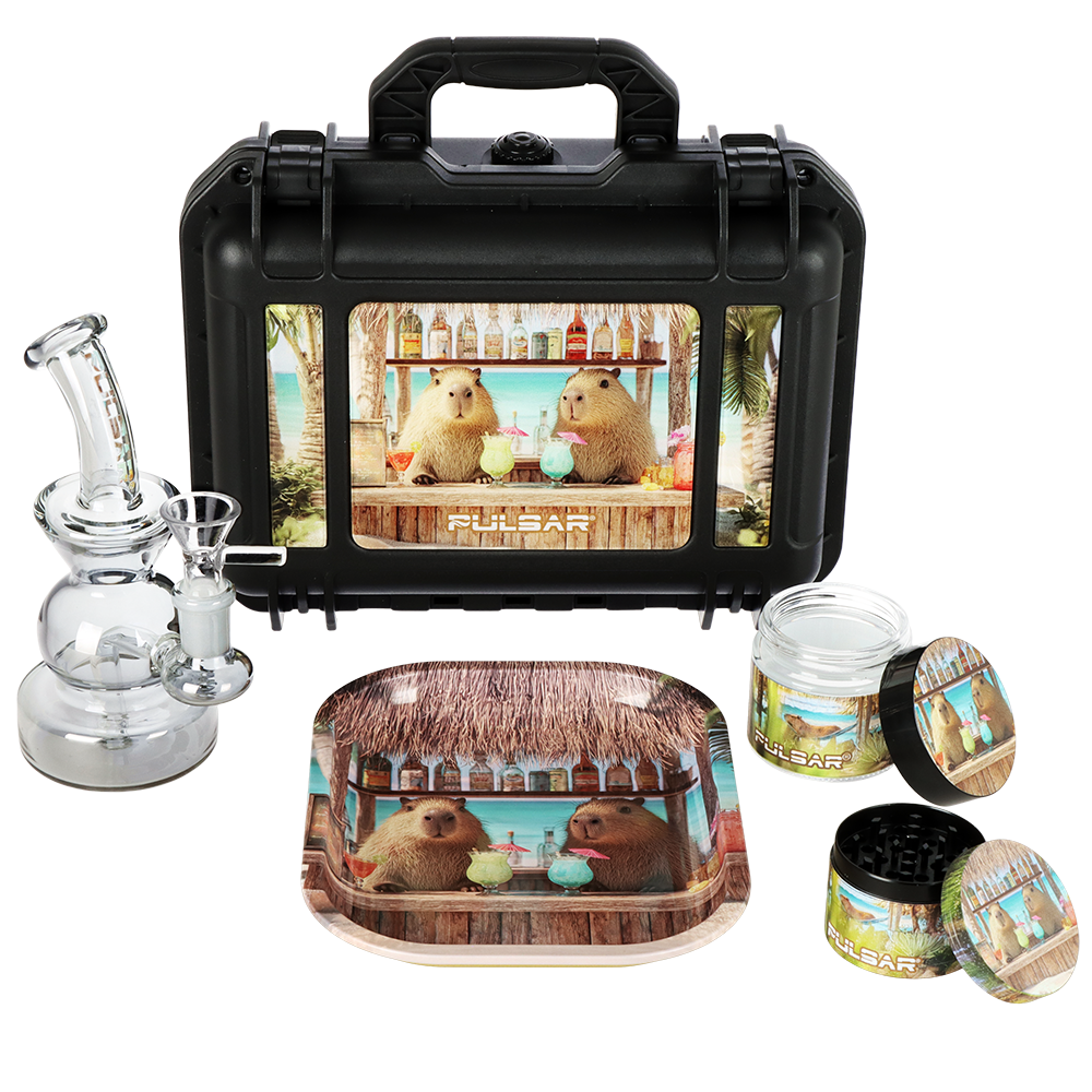 Pulsar Design Series Smoker's Travel Kit 2.0 | Capybara Cabana | Full Set