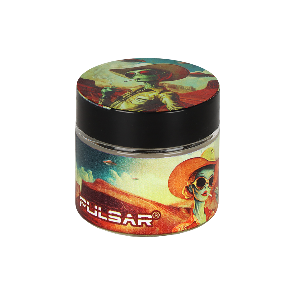 Pulsar Design Series Smoker's Travel Kit 2.0 | Cowboy Alien | Storage Jar