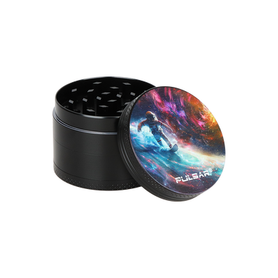 Pulsar Design Series Smoker's Travel Kit | Astro Surfer | 4 Piece Grinder