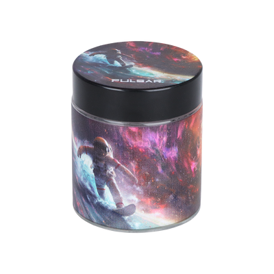 Pulsar Design Series Smoker's Travel Kit | Astro Surfer | Glass Storage Jar