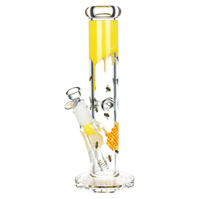Pulsar Design Series Straight Tube Bong | Sweet Nectar | Front View