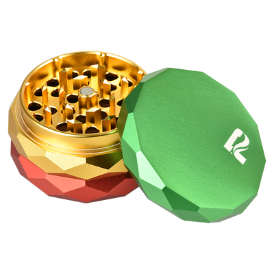 Pulsar Diamond Faceted Herb Grinder | Rasta