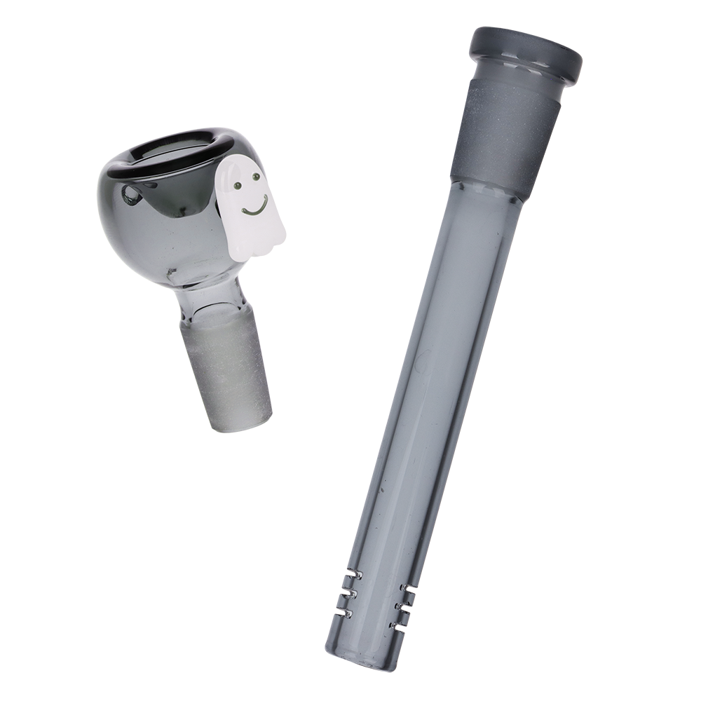 Pulsar Giddy Ghost Beaker Bong | Herb Slide & Downstem