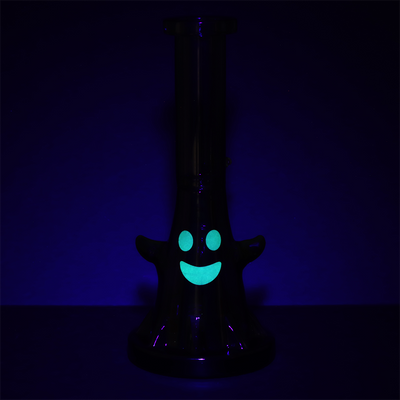 Pulsar Giddy Ghost Beaker Bong | Glow In The Dark