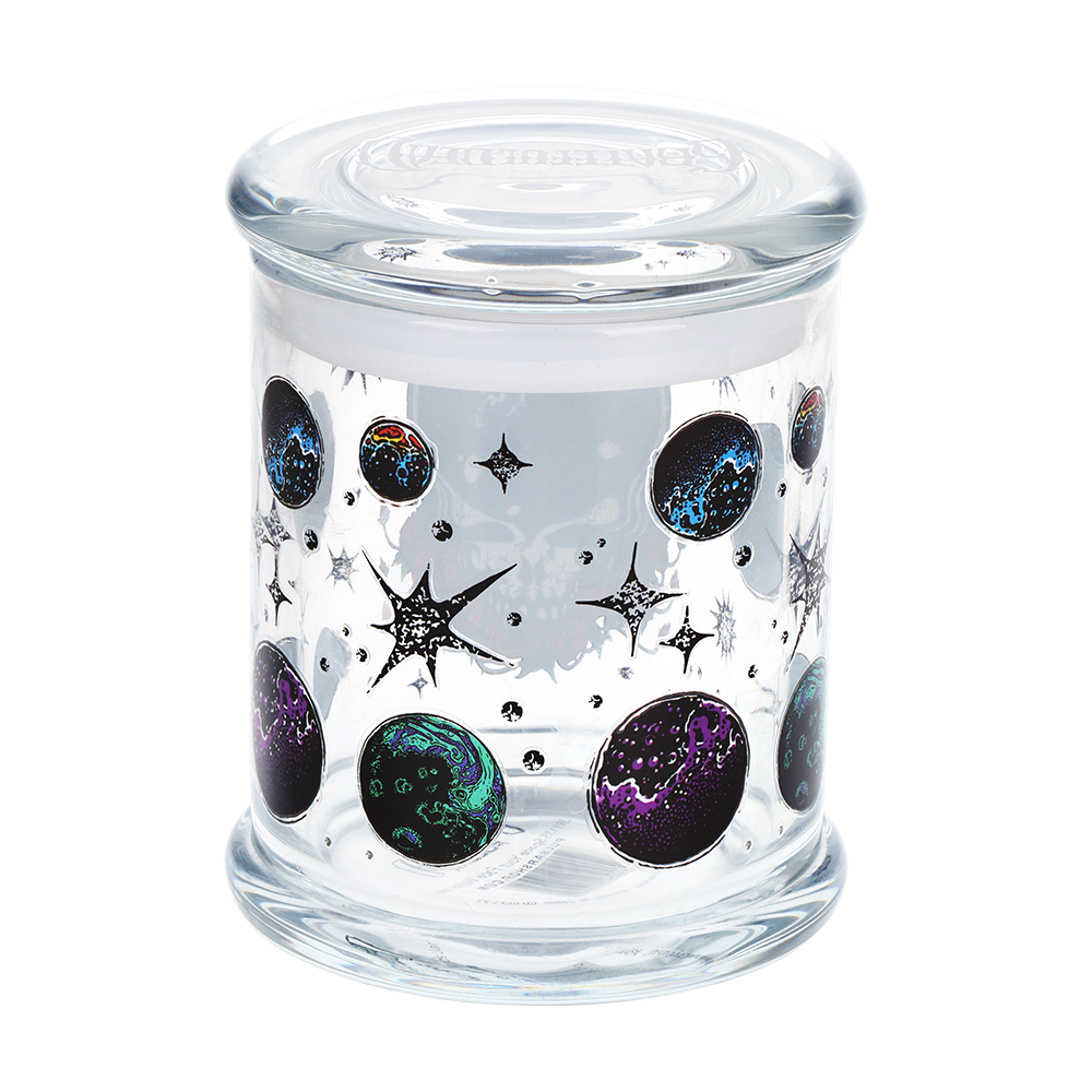 Grateful Dead x Pulsar Pop Top Jar | Space Your Face Worlds | Back View