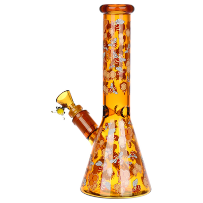 Pulsar Greatest Hits Series Herb Pipe Duo | Beez | Beaker Bong Back View