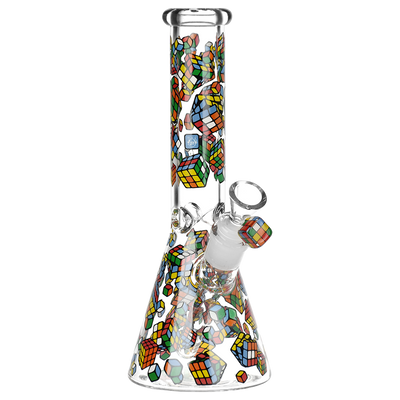Pulsar Greatest Hits Series Herb Pipe Duo | Cubez | Beaker Bong Front View