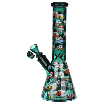 Pulsar Greatest Hits Series Herb Pipe Duo | V-Dubz | Beaker Bong Back View
