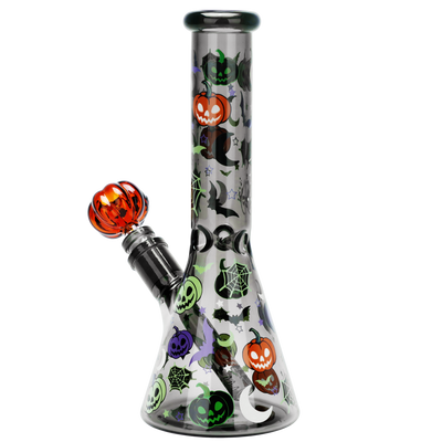 Pulsar Halloween Jamboree Beaker Herb Pipe Duo | Back View