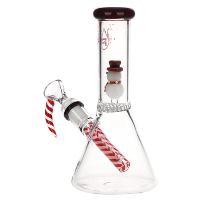 Pulsar Happy Snowman Beaker Bong | Back View