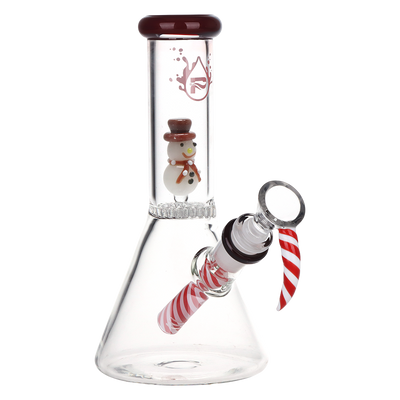 Pulsar Happy Snowman Beaker Bong | Front View