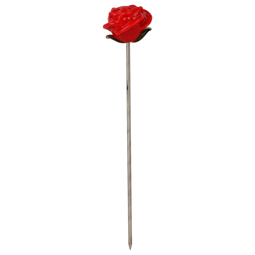 Pulsar Hearts 'n' Roses Beaker Herb Pipe Duo | Rose Poker Tool