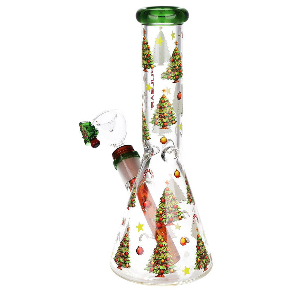 Pulsar Holiday Tree Beaker Bong Set | Back View