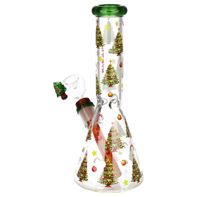 Pulsar Holiday Tree Beaker Bong Set | Back View