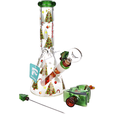 Pulsar Holiday Tree Beaker Bong Set | Group