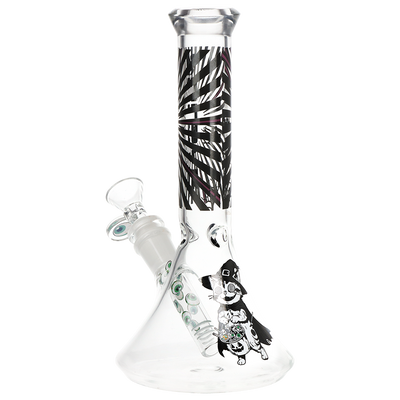 Pulsar Hypnotic Cat Flared Beaker Bong | Back View