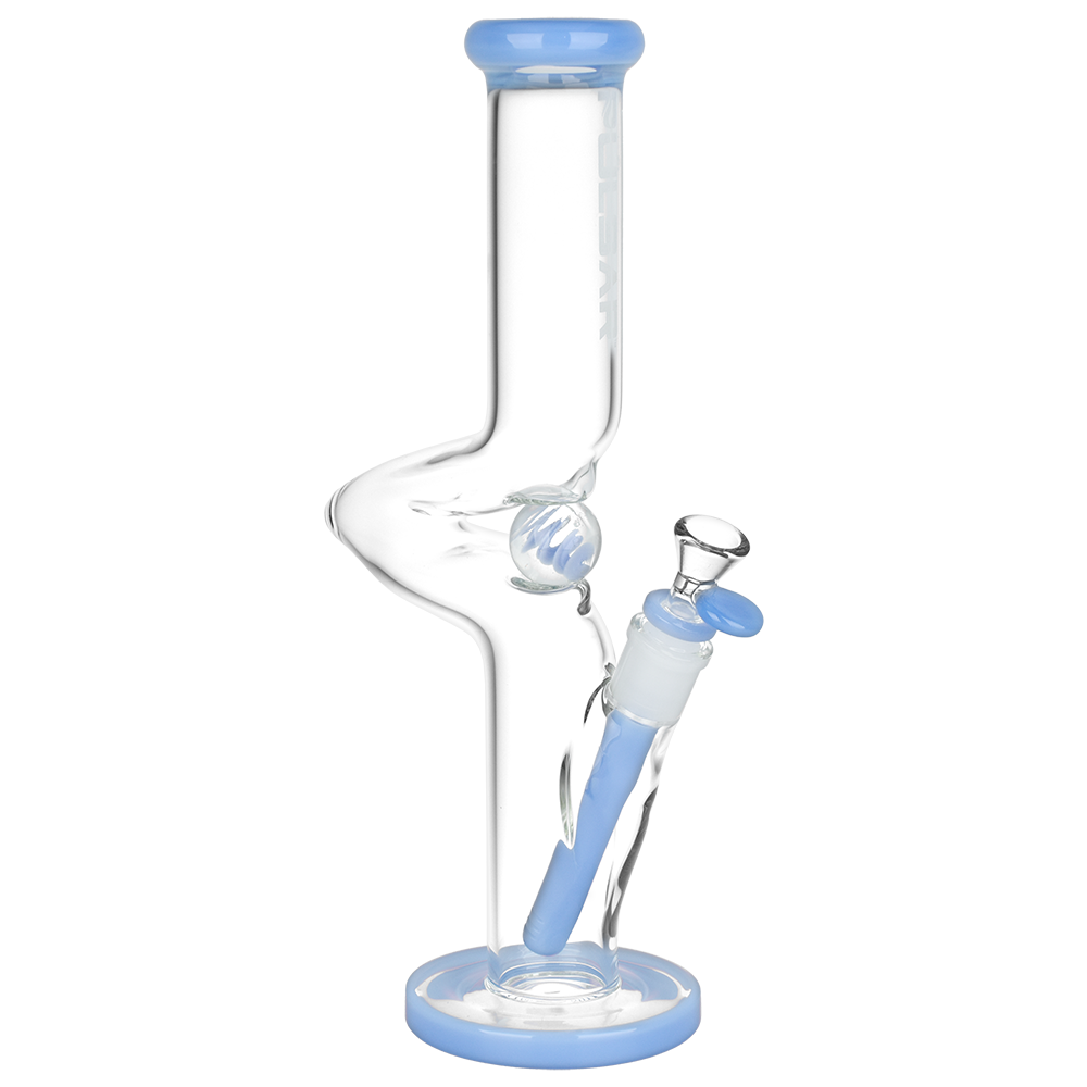 Pulsar Kinked Marble Tube Bong | Blue