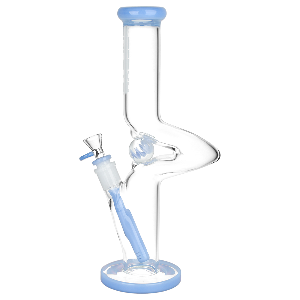 Pulsar Kinked Marble Tube Bong | Side View