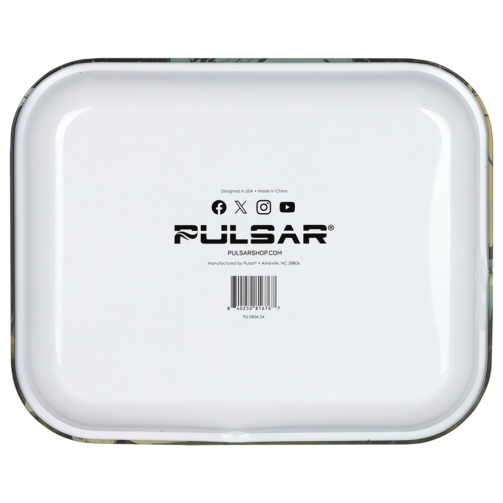 Pulsar Large Metal Rolling Tray | Bigfoot Camp | Back View