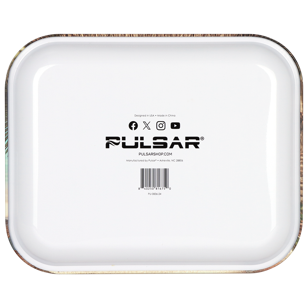 Pulsar Large Metal Rolling Tray | Capybara Cabana | Back View