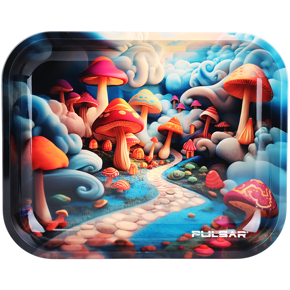 Pulsar Large Metal Rolling Tray | Shroom Path