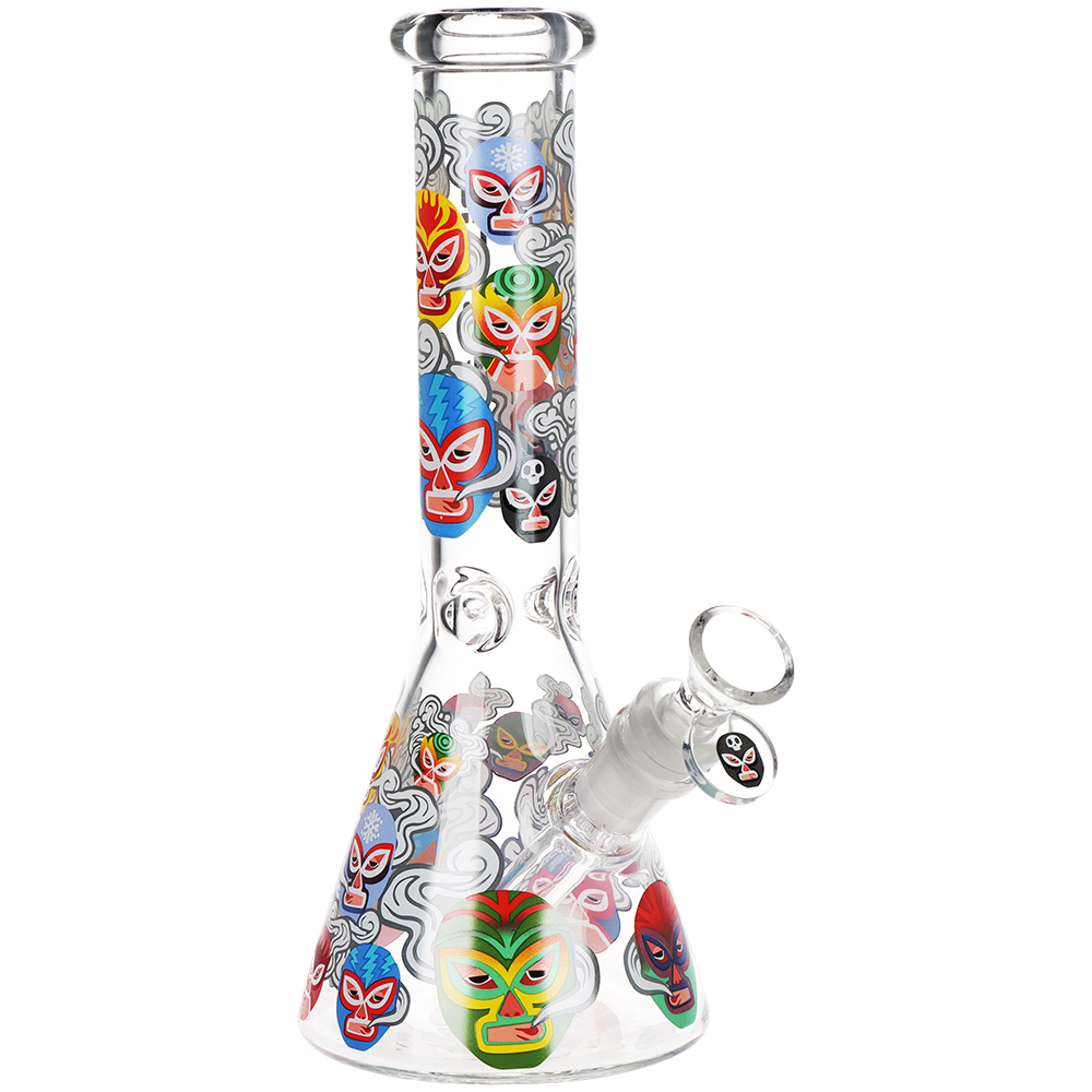 Pulsar Luchadors Beaker Bong | Front View