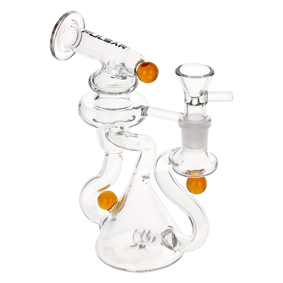 Pulsar Marble Scope Recycler Bong | Front View
