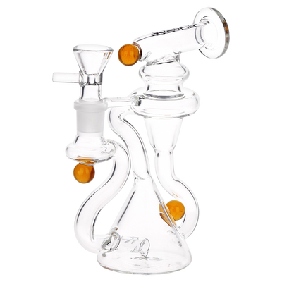 Pulsar Marble Scope Recycler Bong | Side View