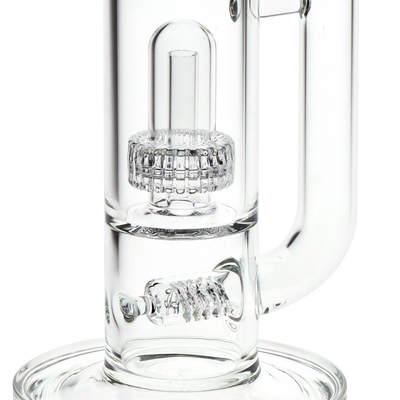 Pulsar Matrix Monolith Straight Tube Bong | Matrix & Inline Perc Close View