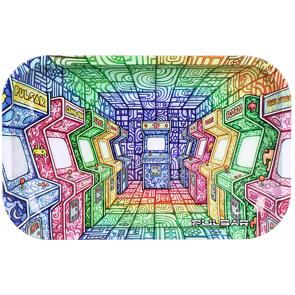 Pulsar Metal Rolling Tray | Arcade Madness