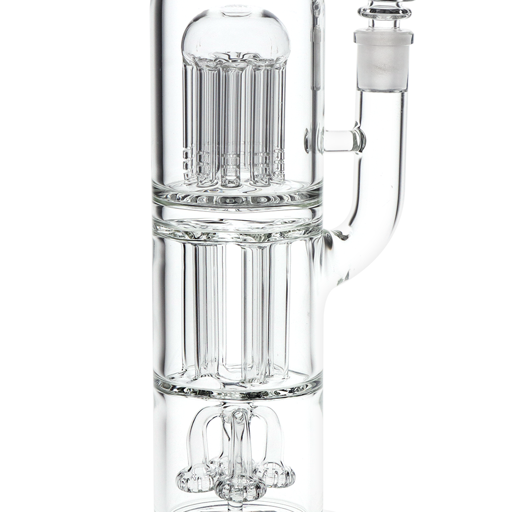 Pulsar Multi-Arm Medley Chugger Bong | Percolator Stack Close View