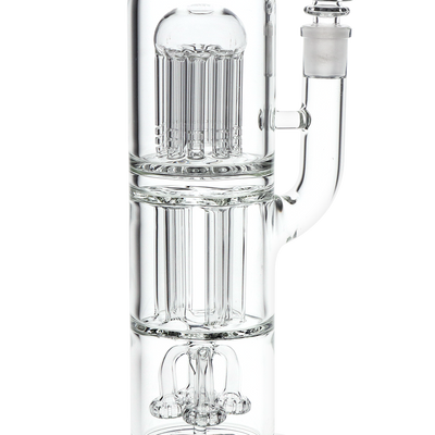 Pulsar Multi-Arm Medley Chugger Bong | Percolator Stack Close View