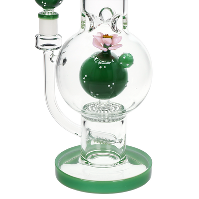 Pulsar Peyote Bloom Bubble Bong | Honeycomb & Inline Percolators Close View